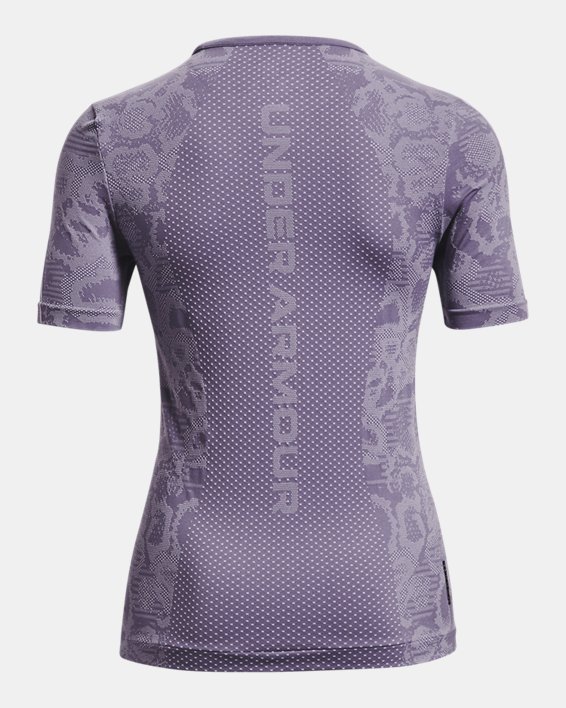 Women's UA RUSH™ HeatGear® Seamless Short Sleeve, Pink, pdpMainDesktop image number 6